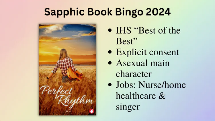 Sapphic Book Bingo Perfect Rhythm by Jae banner