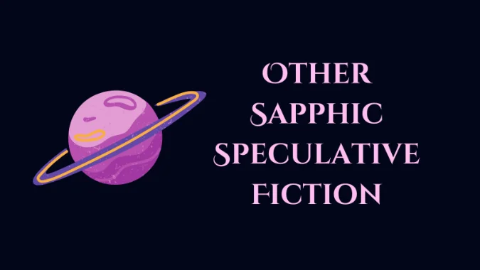 An illustration of a purple and yellow planet Saturn with the page title written in purple right beside it on a black background